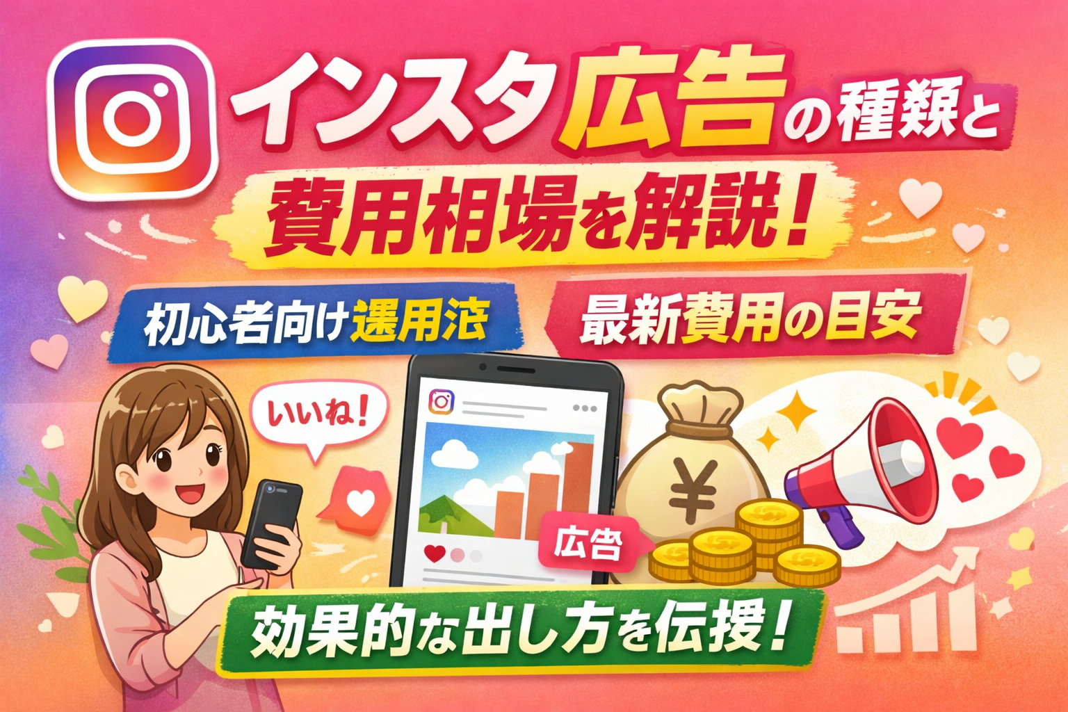 インスタグラム広告の種類と費用相場を解説！初心者でも効果的な出し方と最新運用ポイント